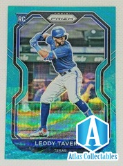 2021 Panini Prizm LEODY TAVERAS RC #127 Teal Wave Tier II Rookie